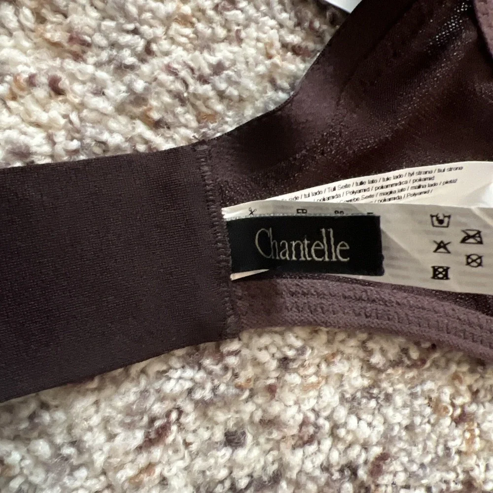 CHANTELLE New Bra Sz 30DD Brown Slimming Effect Underwire No Padded Soft Cups